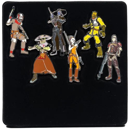 Star Wars Bounty Hunters Enamel Pin 6-Pack
