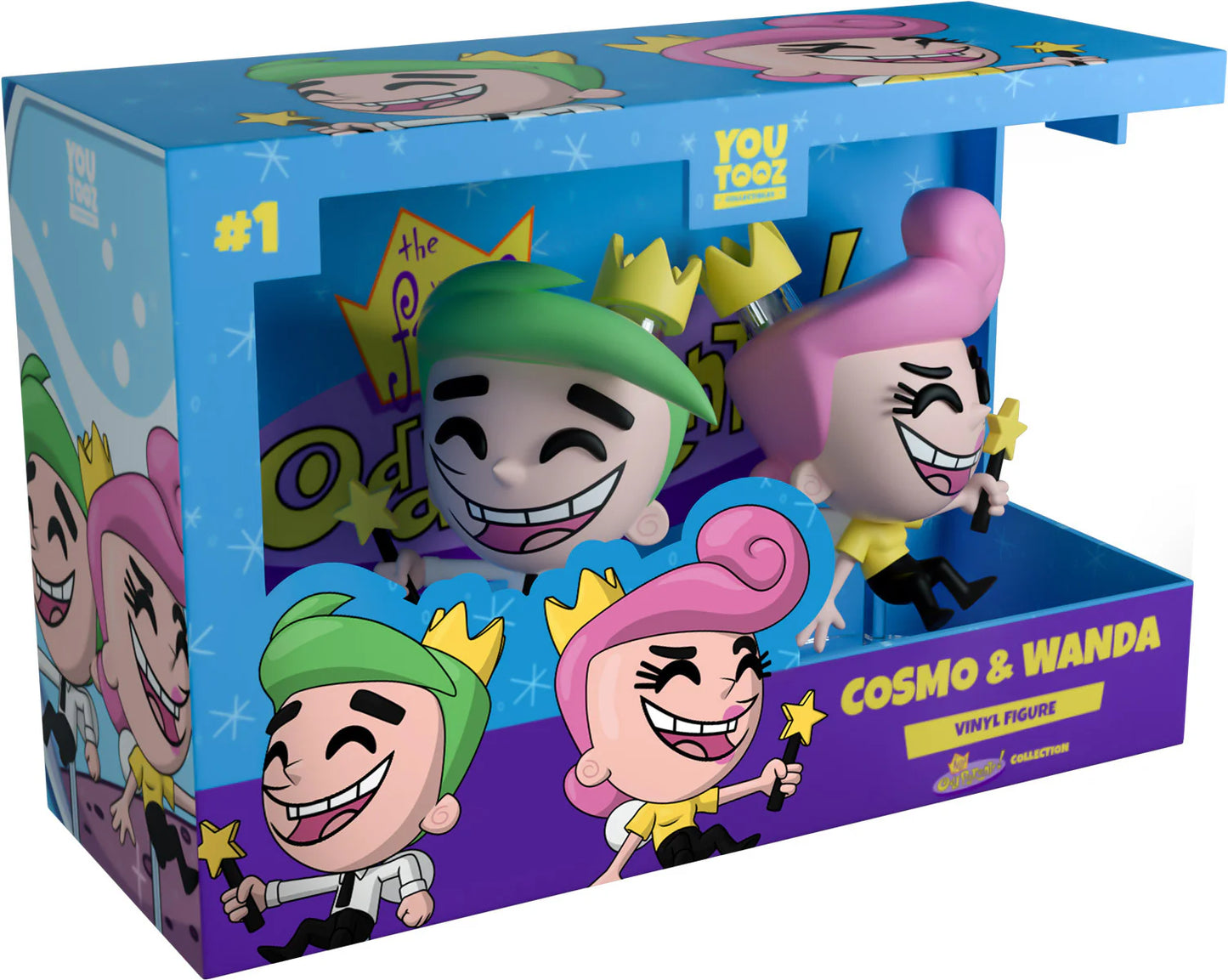 Youtooz Nickelodeon Fairly Odd-Parents Cosmo & Wanda 2 Pack Vinyl Figure
