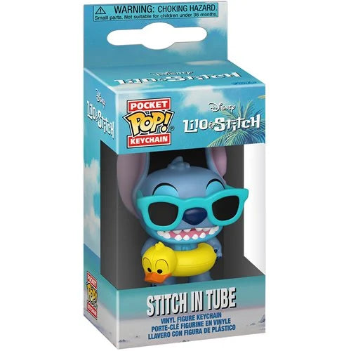 COMING SOON! Pocket Pop! Disney Lilo & Stitch Stitch in Tube Funko Keychain
