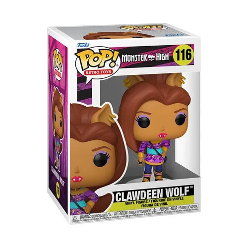 Funko Pop Retro Toys Monster High Clawdeen Wolf #116 Vinyl Figure