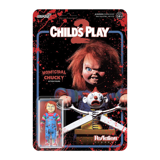 Super7 ReAction Child's Play 2 Evil Chucky (Blood Splatter) Vinyl Figure