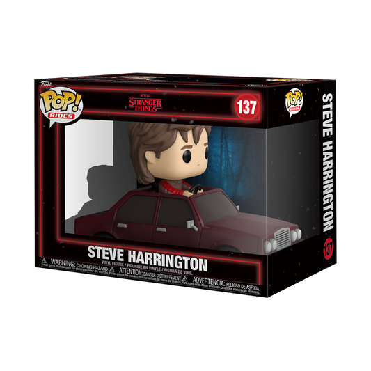 COMING SOON! Funko Pop Ride! Stranger Things Steve Harrington in Car # 137 Vinyl Figure