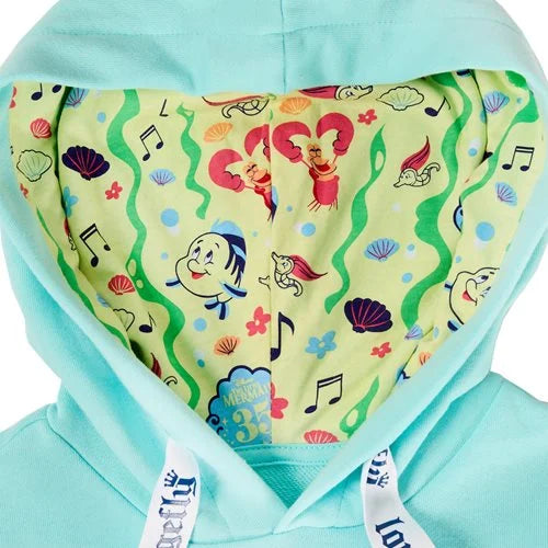 Loungefly Little Mermaid Ariel & Flounder Hoodie Sweatshirt