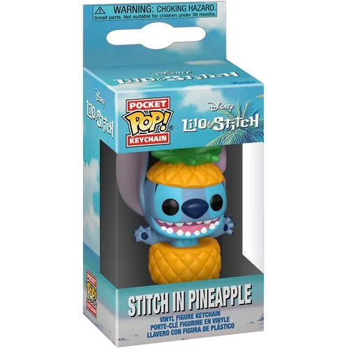 COMING SOON! Pocket Pop! Disney Lilo & Stitch Stitch in Pineapple Funko Keychain