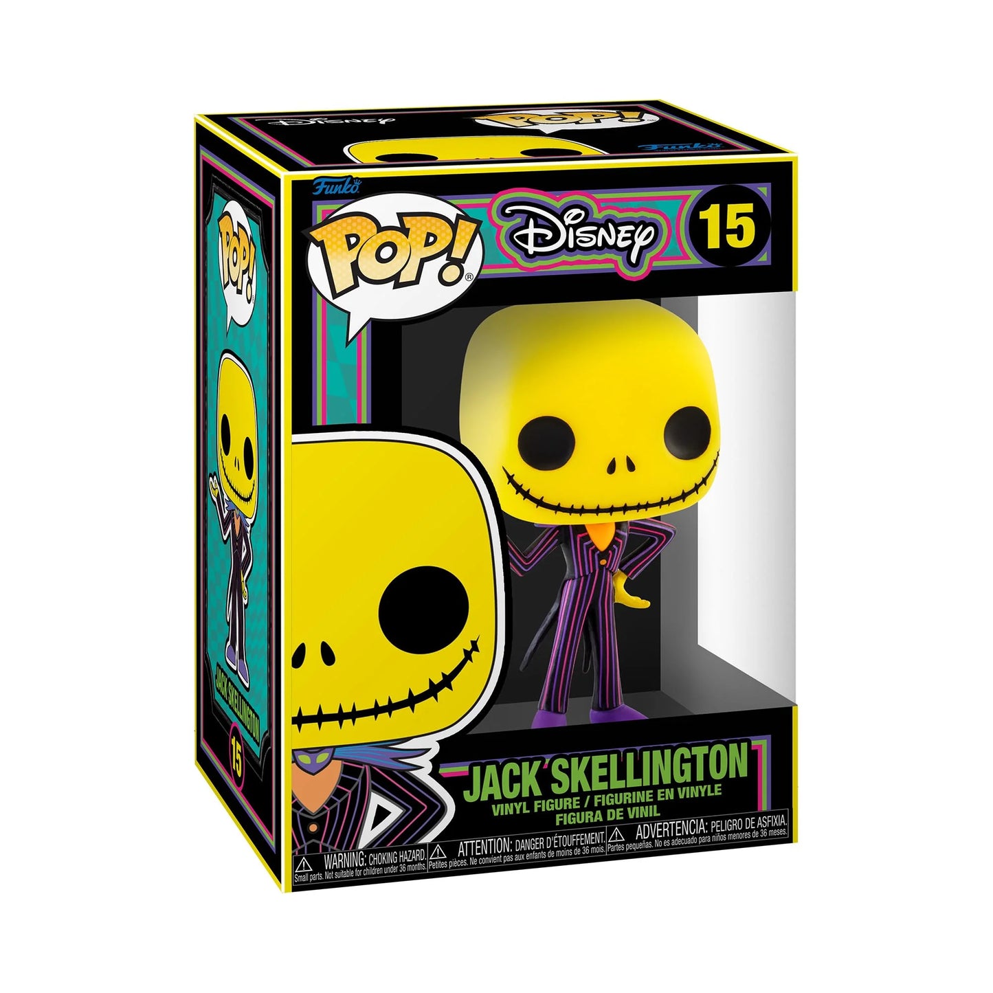 Funko Pop Disney Nightmare Before Christmas Blacklight Jack Skellington #15 Vinyl Figure