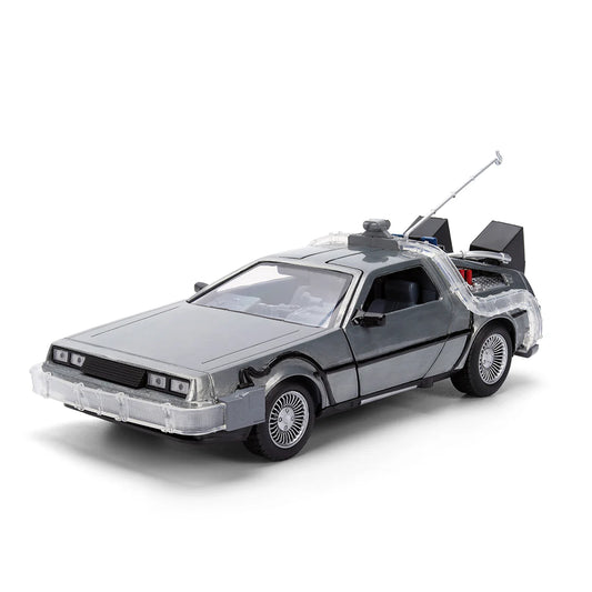 Hollywood Rides Back to the Future Time Machine 40th Anniversary 1:24 Scale Die Cast Metal Vehicle