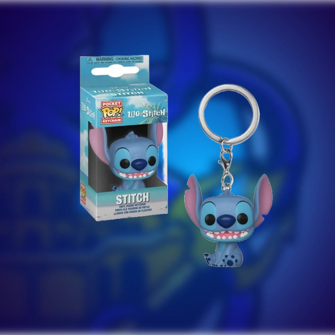Funko Keychain Disney Stitch Sitting Pocket Pop