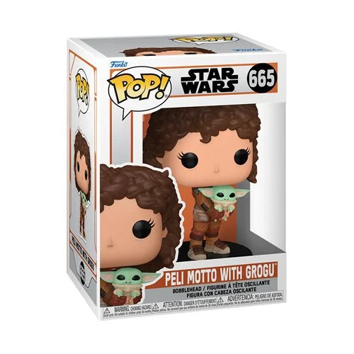Funko Pop Star Wars The Mandalorian Peli Motto with Grogu #665 Vinyl Figure
