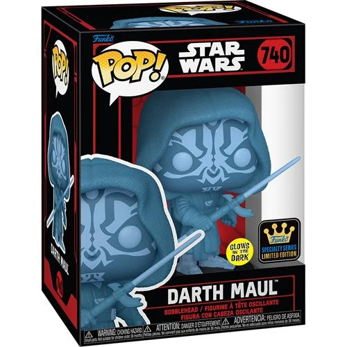 Funko Pop! Star Wars Hologram Darth Maul GITD #740 Vinyl Figure