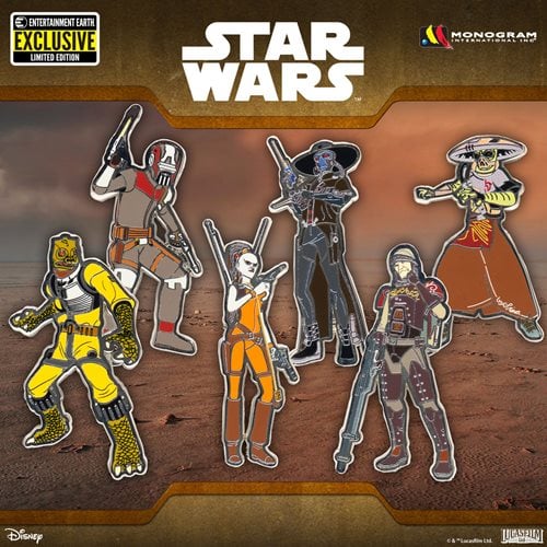 Star Wars Bounty Hunters Enamel Pin 6-Pack