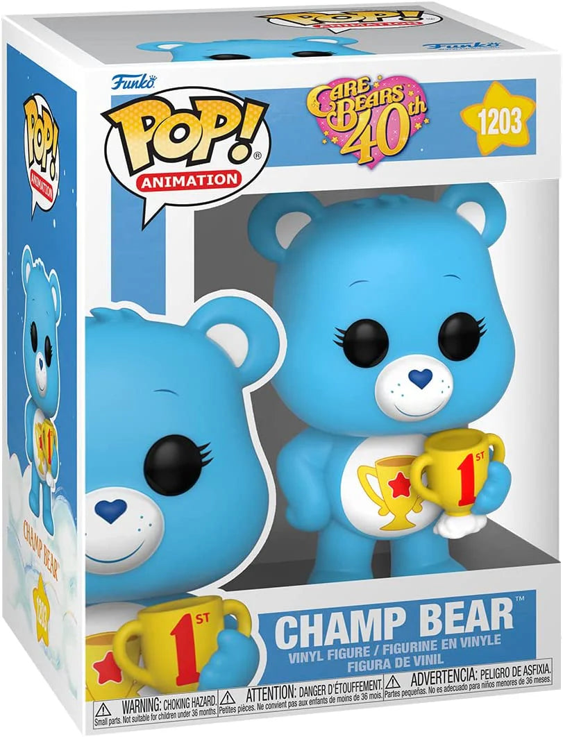 Funko Pop Animation Care Bears Champ Bear 1203 Vinyl Figure