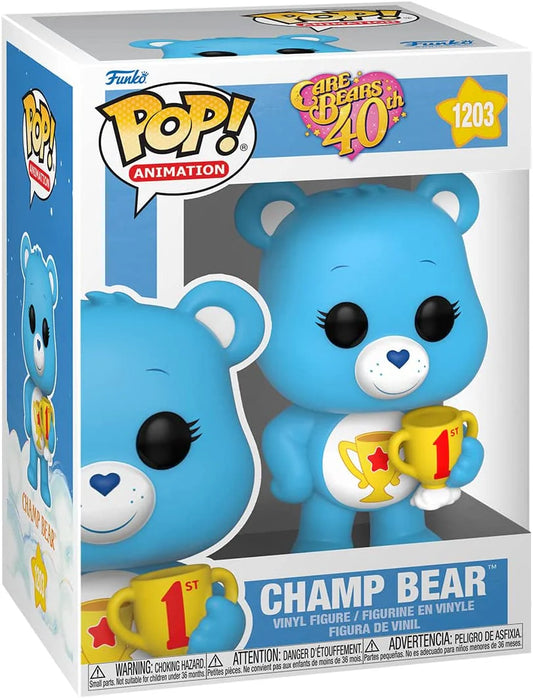 Funko Pop Animation Care Bears Champ Bear 1203 Vinyl Figure
