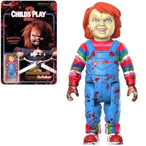 Super7 ReAction Child's Play 2 Evil Chucky (Blood Splatter) Vinyl Figure