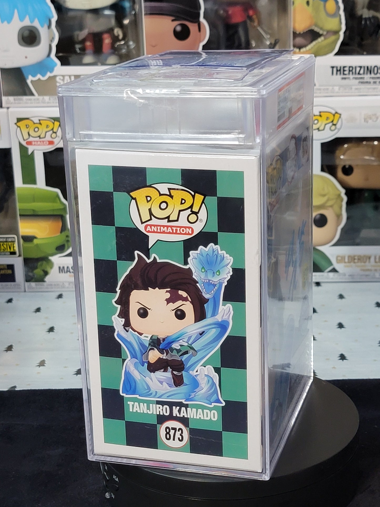 Demon Slayer - Tanjiro Kamado 873 GITD - 'Zach Aguilar' Autographed - Kyle's Funko Pop Shop N' More