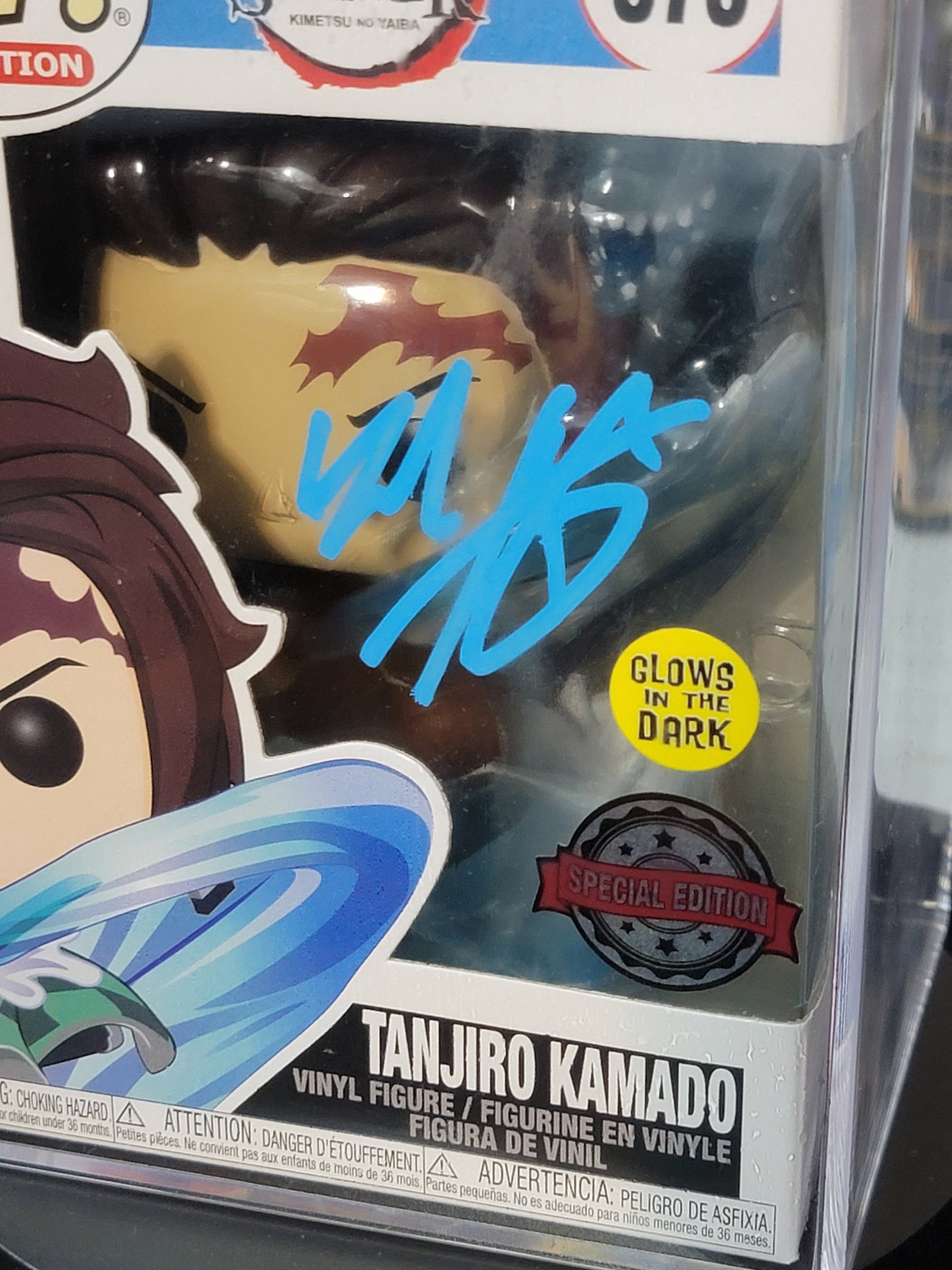 Demon Slayer - Tanjiro Kamado 873 GITD - 'Zach Aguilar' Autographed - Kyle's Funko Pop Shop N' More