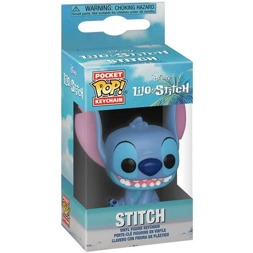 Stitch Sitting Funko Keychain Pocket Pop Disney