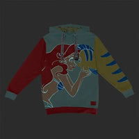 Loungefly Little Mermaid Ariel & Flounder Hoodie Sweatshirt