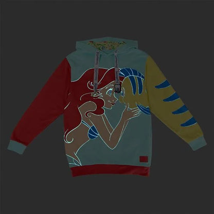 Loungefly Hoodie - Little Mermaid Ariel & Flounder