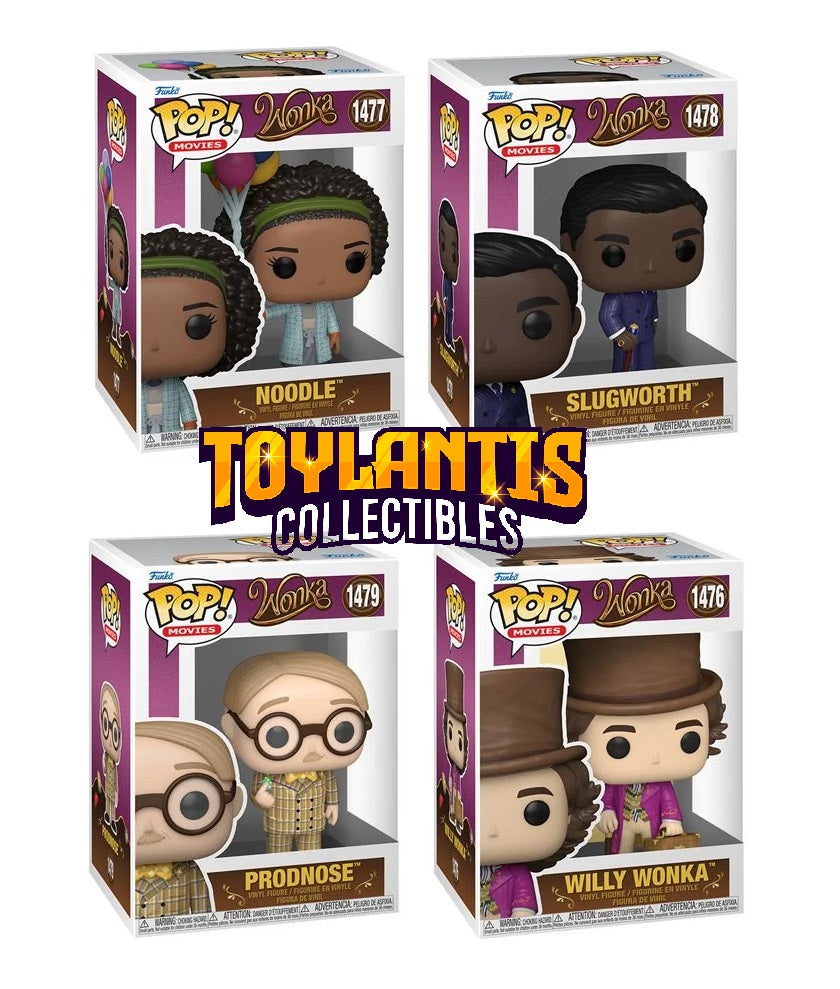 Wonka - Complete Set of 4 Funko Pop Bundle