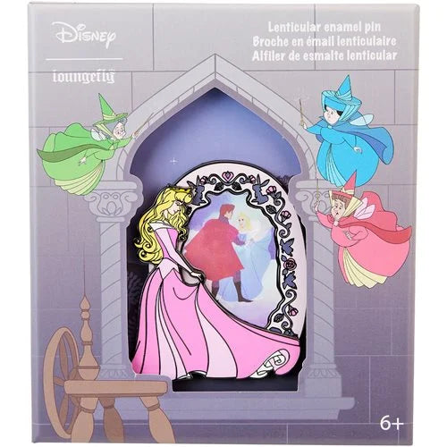 Loungefly Disney Sleeping Beauty Lenticular 3-Inch Collectible Enamel Pin