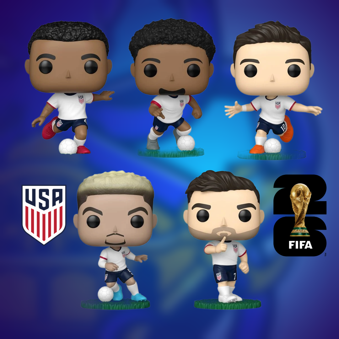 Set of 5 Funko Pop! Sports 2026 World Cup USA Team USMNT Vinyl Figure Set