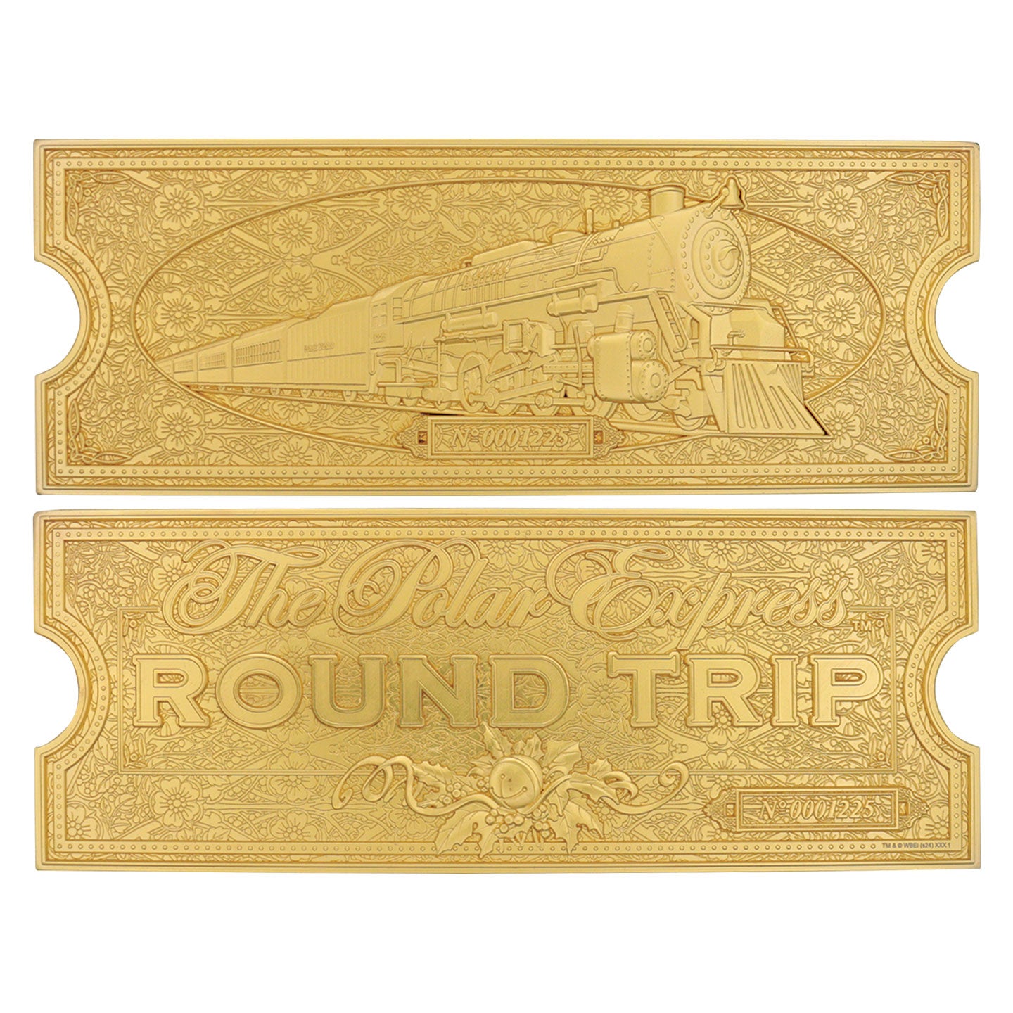 The Polar Express 24k Gold Plated Train Ticket