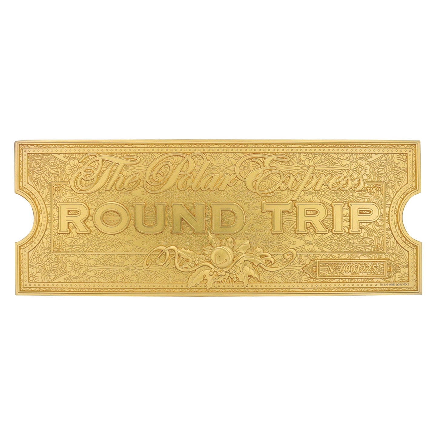 The Polar Express 24k Gold Plated Train Ticket