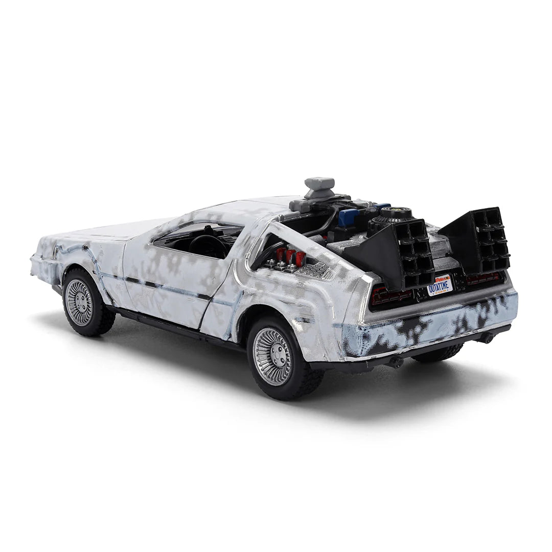 COMING SOON! Hollywood Rides Back to the Future 40th Anniversary 1:32 Scale FROST FINISH Die Cast Metal Vehicle