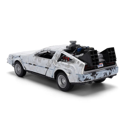 COMING SOON! Hollywood Rides Back to the Future 40th Anniversary 1:32 Scale FROST FINISH Die Cast Metal Vehicle