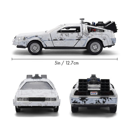 COMING SOON! Hollywood Rides Back to the Future 40th Anniversary 1:32 Scale FROST FINISH Die Cast Metal Vehicle
