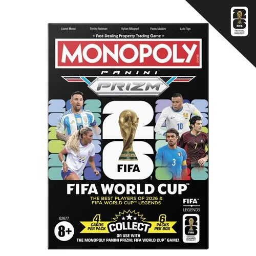 Monopoly Panini Prizm FIFA World Cup Soccer Trading Cards Blaster Box