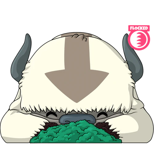 YouTooz Avatar The Last Airbender Collection Appa Hiding Flocked Vinyl Figure