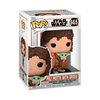 Funko Pop Star Wars The Mandalorian Peli Motto with Grogu #665 Vinyl Figure