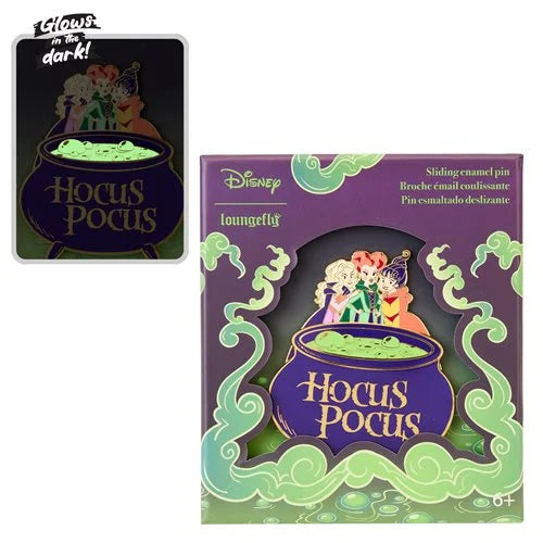 Disney x Loungefly - Hocus Pocus Sanderson Sisters Cauldron 3" GITD Limited Edition Pin