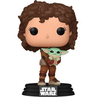 Funko Pop Star Wars The Mandalorian Peli Motto with Grogu #665 Vinyl Figure