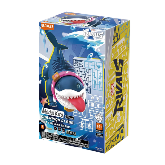 Blockees Marvel Rivals Jeff the Land Shark Champion Class Model Kit