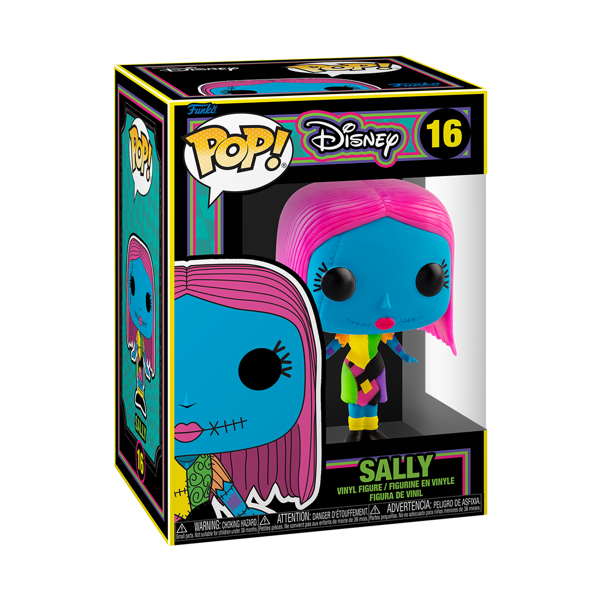Funko Pop Disney The Nightmare Before Christmas Sally Blacklight #16 Vinyl Figure
