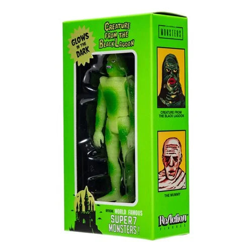 Super7 Monsters - (Super She) Creature From the Black Lagoon - Glow in the Dark Reaction Figure EE Exclusive