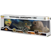Funko Pop 3-Pack Jurassic World Dominion Therizinosaurus Giganotosaurus & T-Rex Vinyl Figure