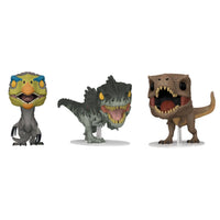 Funko Pop 3-Pack Jurassic World Dominion Therizinosaurus Giganotosaurus & T-Rex Vinyl Figure