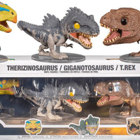 Funko Pop 3-Pack Jurassic World Dominion Therizinosaurus Giganotosaurus & T-Rex Vinyl Figure